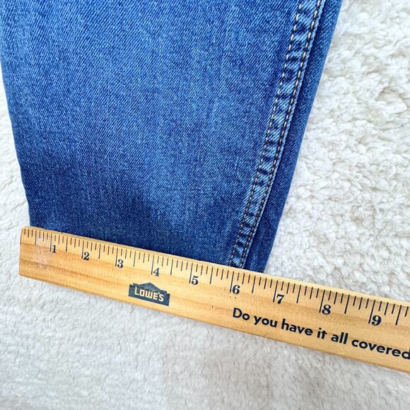 Levis 511 Jeans Mens 32x34 Dark Blue Denim Slim Fit Stretch Straight Leg Skater - Picture 4 of 14